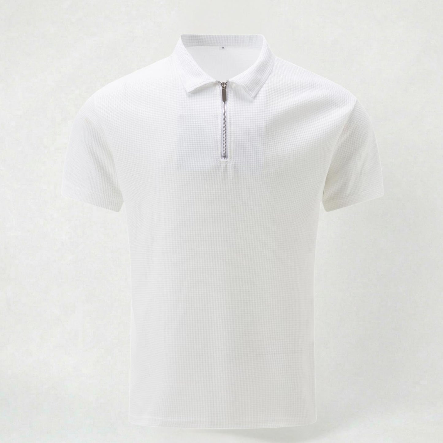 Polo Homme Coupe Slim à Col Zippé pour l’Été