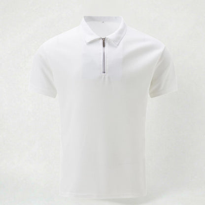 Polo Homme Coupe Slim à Col Zippé pour l’Été