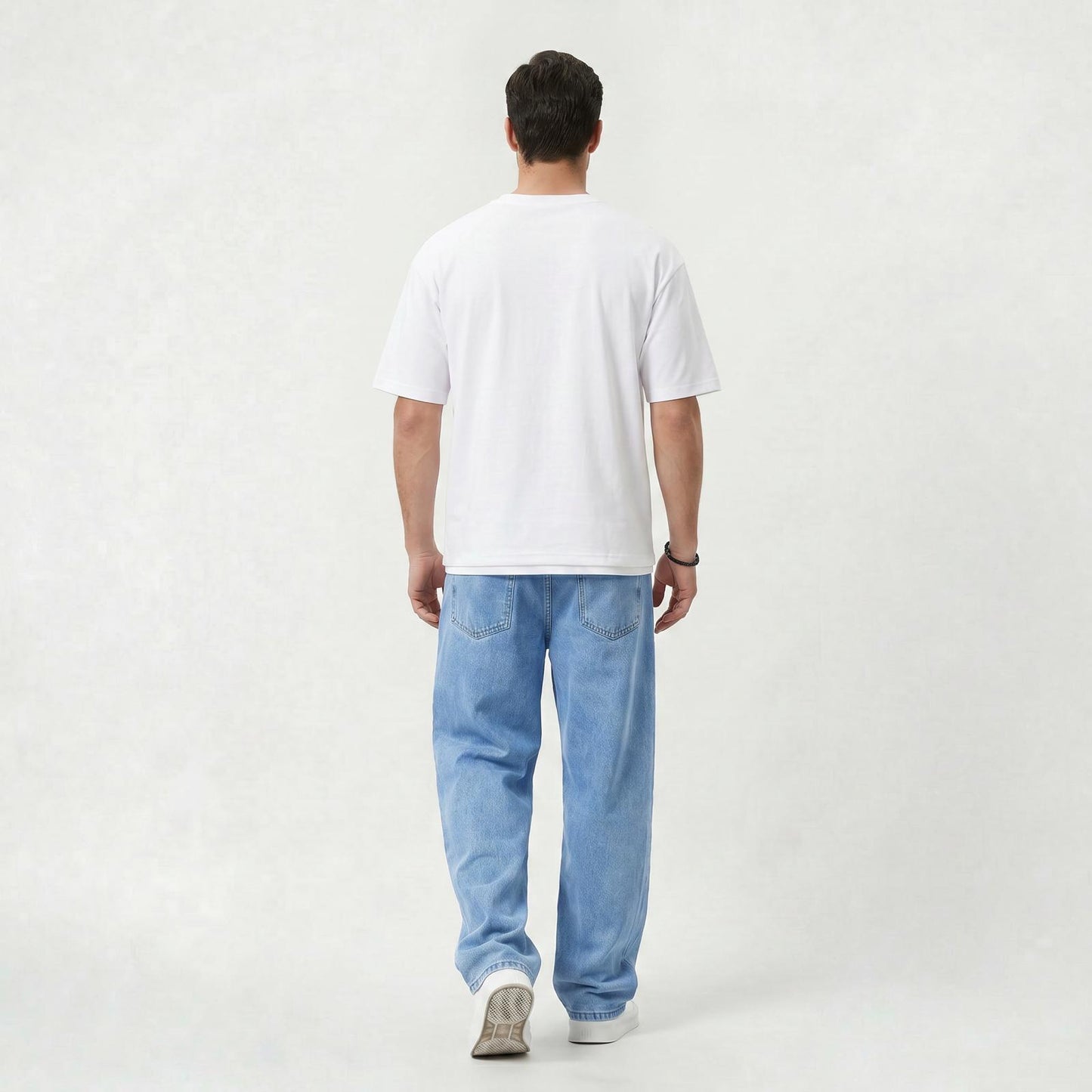 Jean Homme Coupe Ample en Denim Straight Confortable