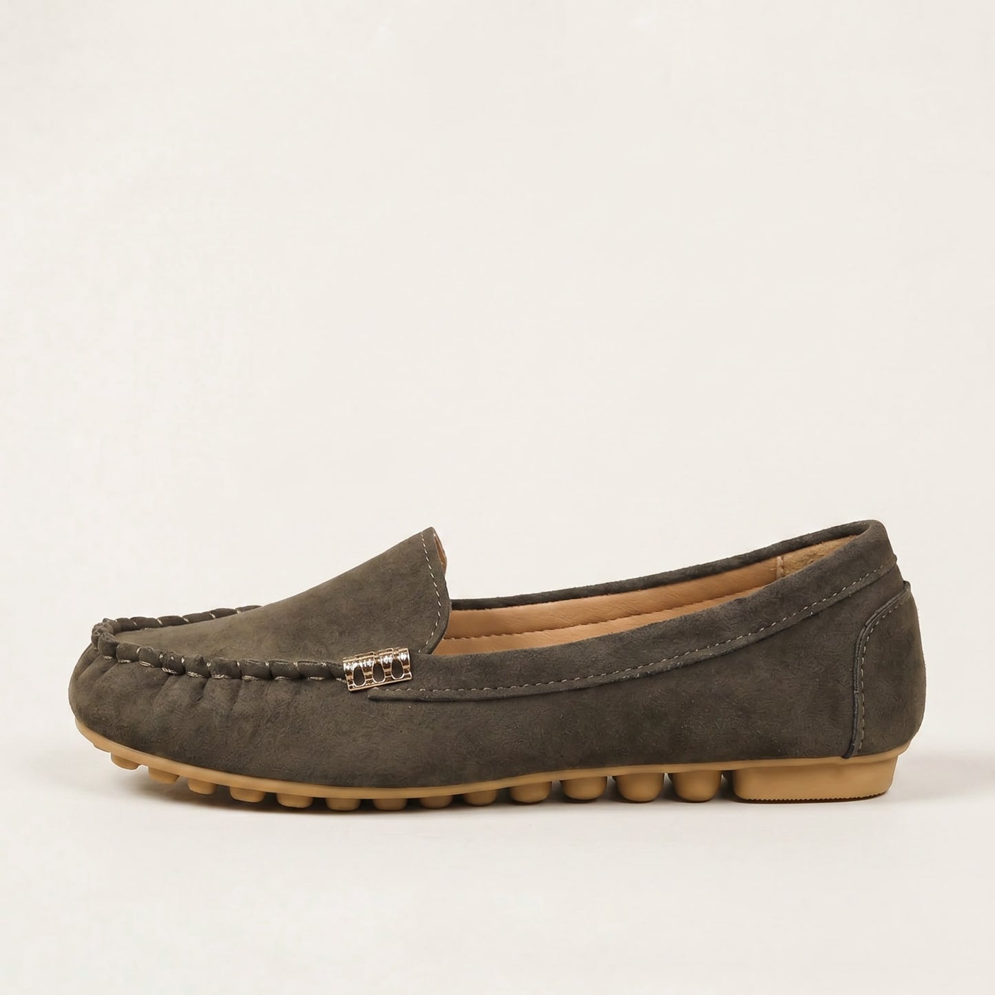 Chaussures plates décontractées pour femme à bout rond, confortables pour la marche