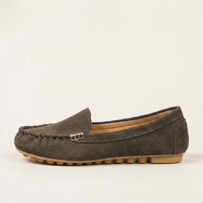 Chaussures plates décontractées pour femme à bout rond, confortables pour la marche