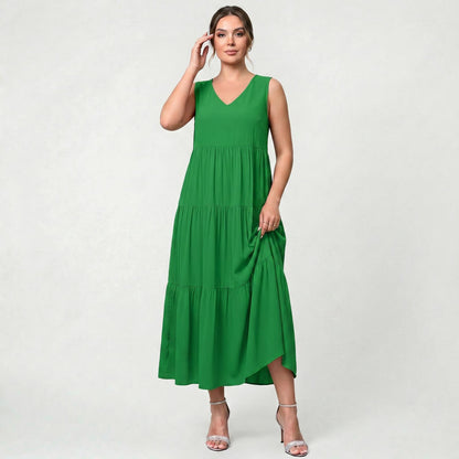 Robe Longue Intemporelle Femme Légère Coupe Fluide Élégante