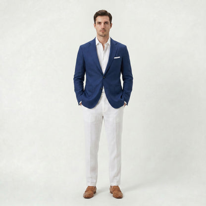 Blazer Homme Slim Fit Intemporel Veste Classique Sur Mesure
