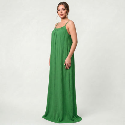 Robe longue d’été pour femme, légère, respirante et sans manches