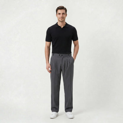 Pantalon habillé coupe décontractée pour homme Pantalon casual léger