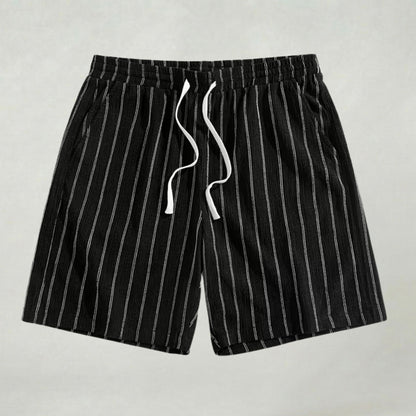 Short de Détente Rayé pour Homme Léger et Confortable au Quotidien