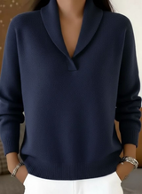 Evelyn | Relaxed V-Neck Knit Jumper