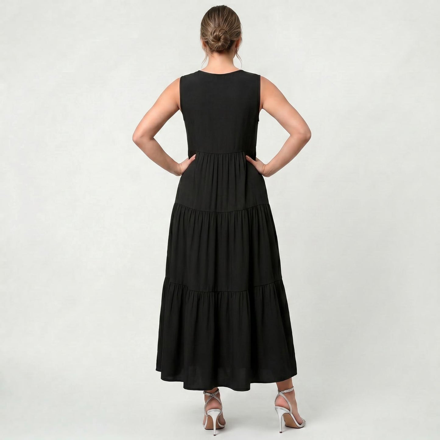 Robe Longue Intemporelle Femme Légère Coupe Fluide Élégante