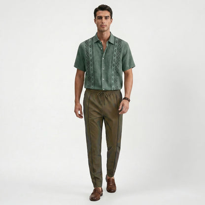 Pantalon décontracté homme coupe slim stretch confort au quotidien