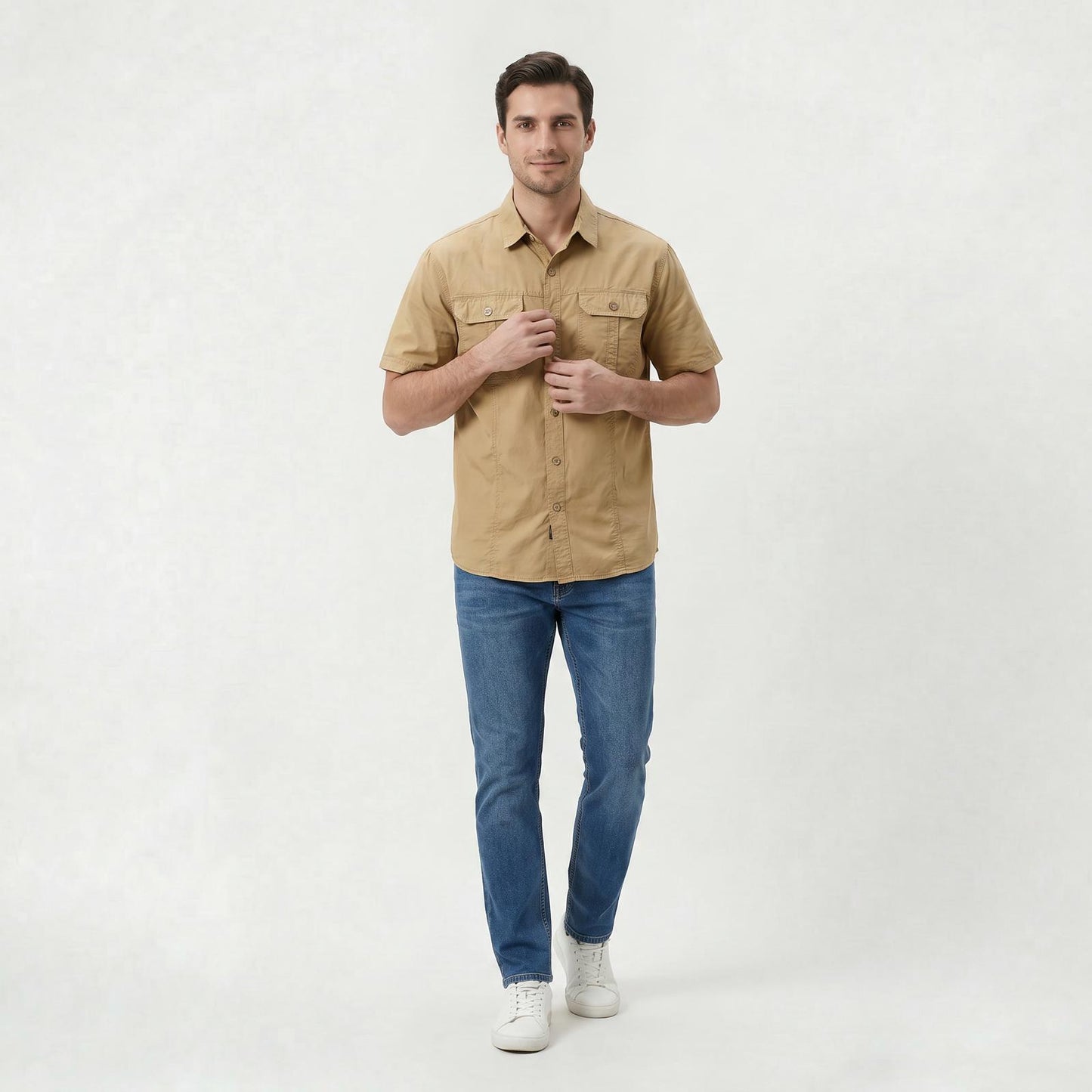 Chemise Workwear Légère Homme Coupe Ample pour un Usage Quotidien