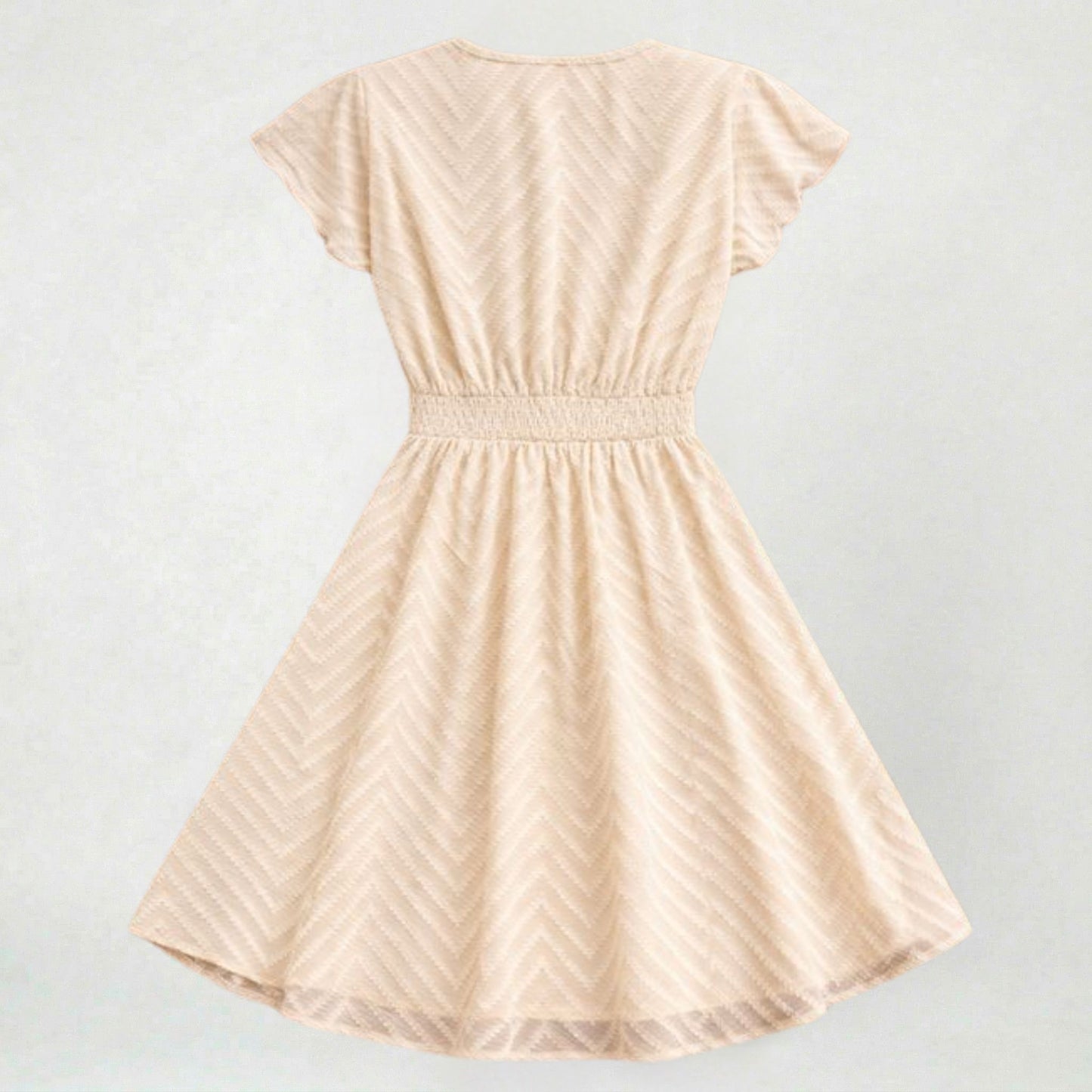 Robe en dentelle à col V pour femme légère et confortable style formel