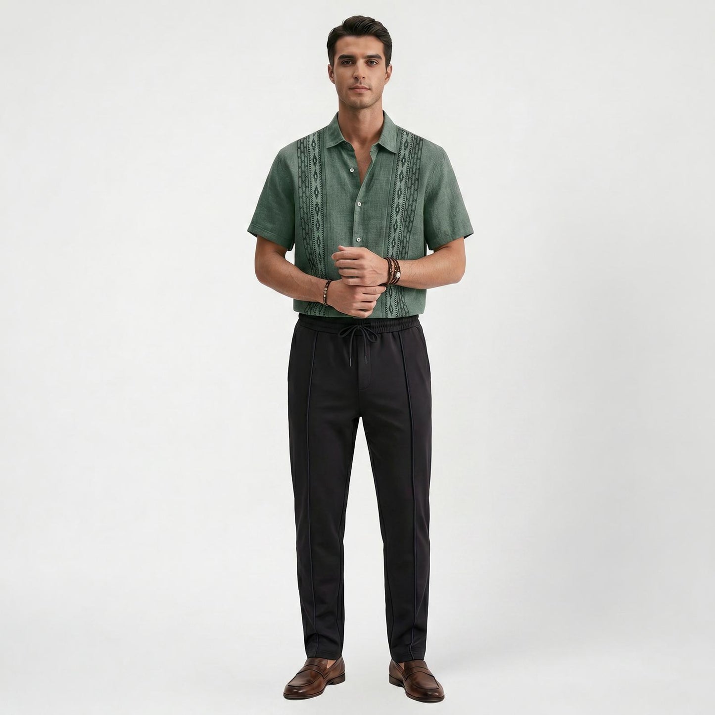 Pantalon décontracté homme coupe slim stretch confort au quotidien