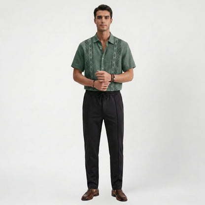 Pantalon décontracté homme coupe slim stretch confort au quotidien