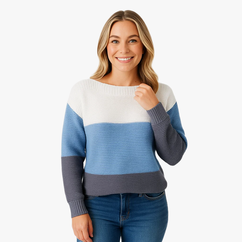 Pull en tricot féminin décontracté élégant