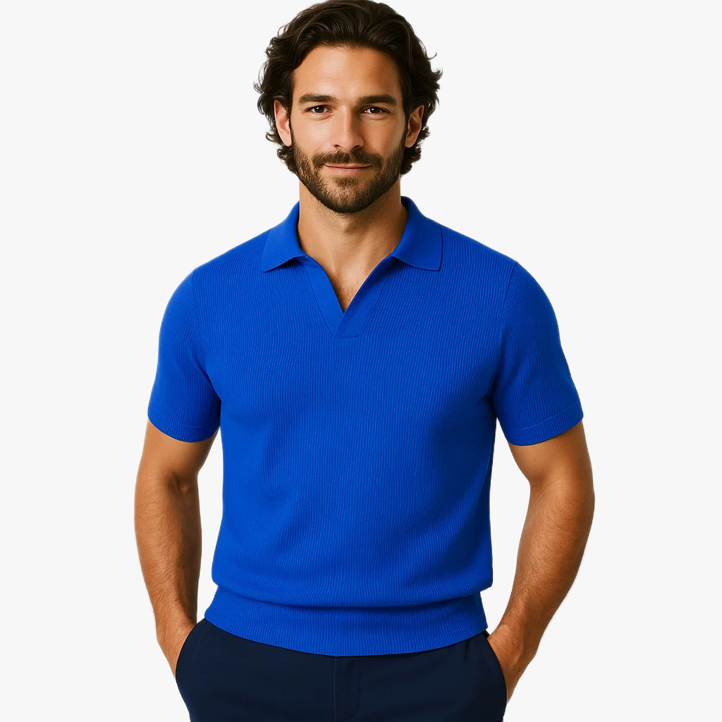 Polo d'été élégant pour homme à manches courtes