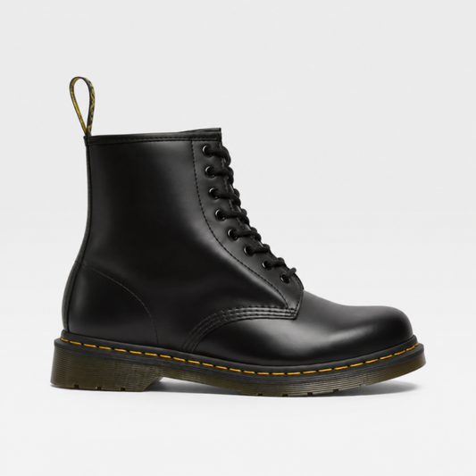Women's synthetic leather Combat Boots - Lace-Up Ankle Boots