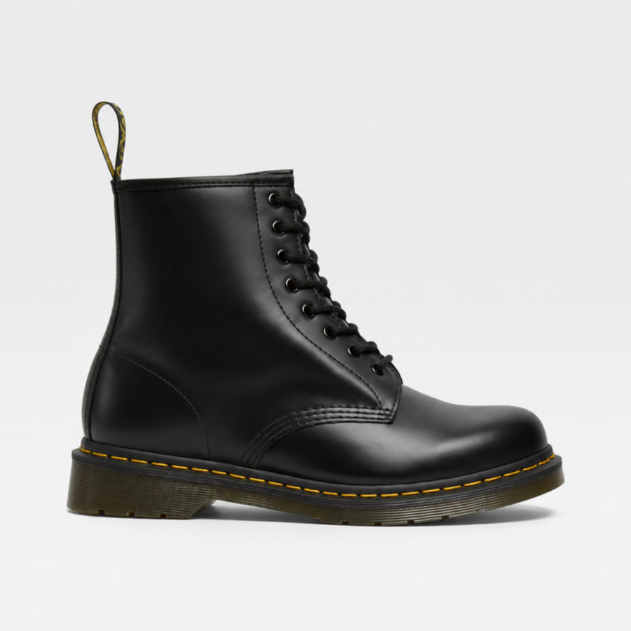Women's synthetic leather Combat Boots - Lace-Up Ankle Boots