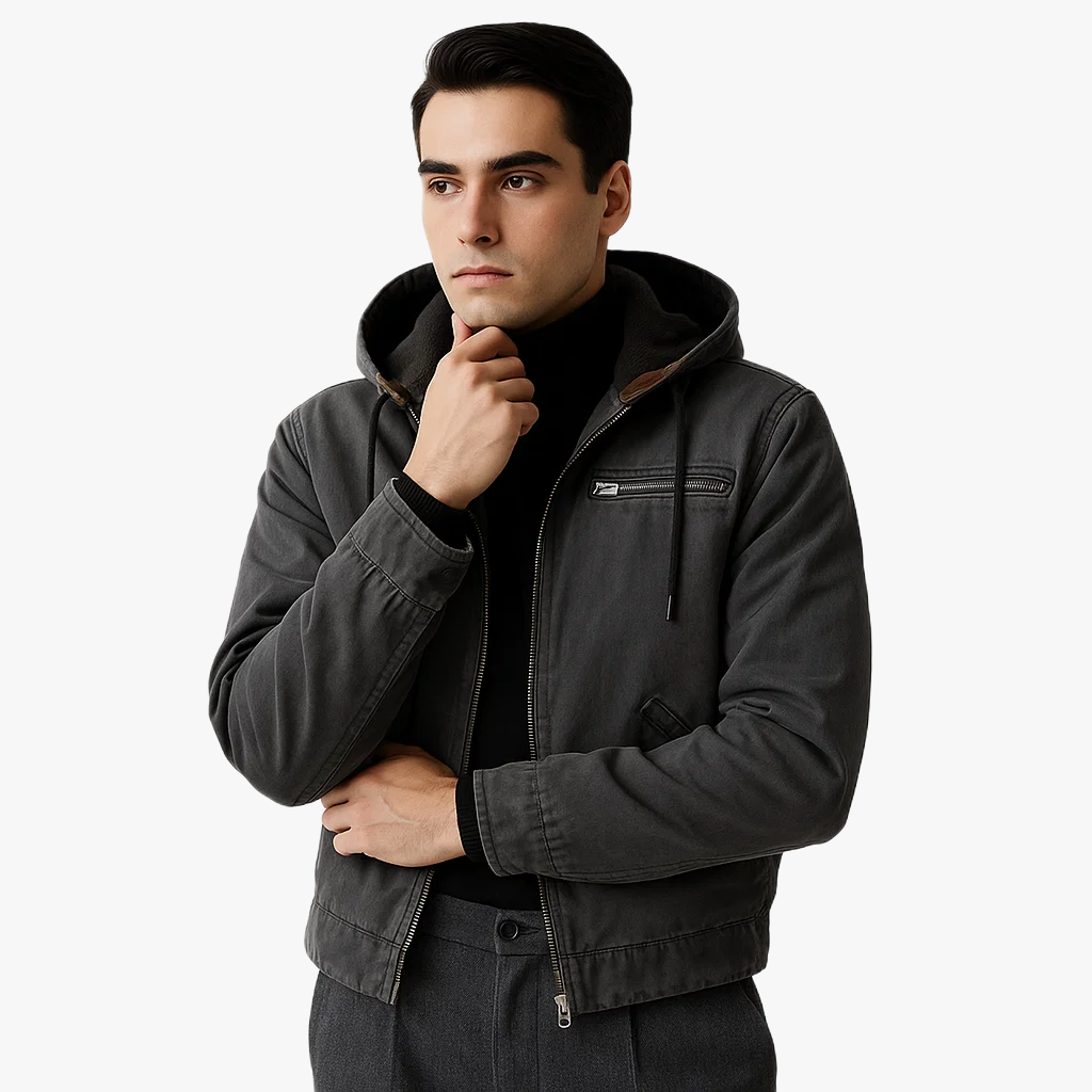 Veste d'hiver avec capuche confortable