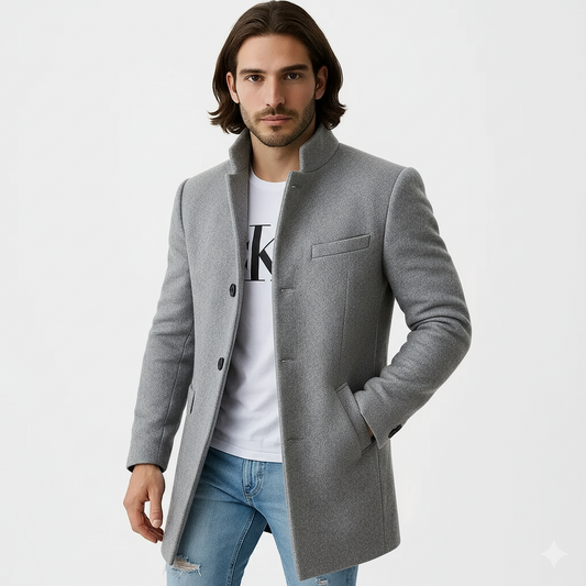 Manteau long élégant pour homme hiver