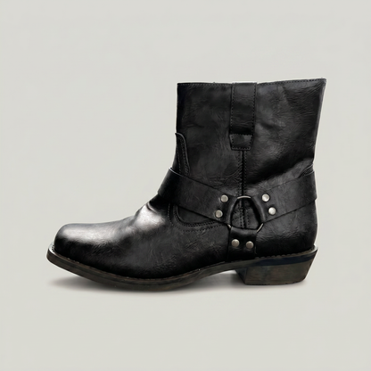 Men's Leather Boots – Slip-On Ankle Boots
