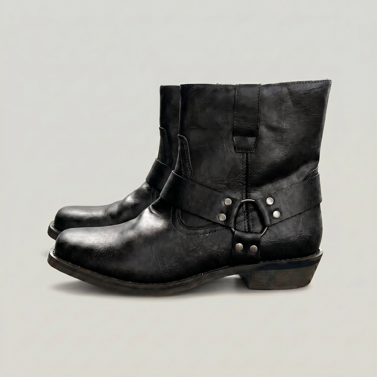 Men's Leather Boots – Slip-On Ankle Boots