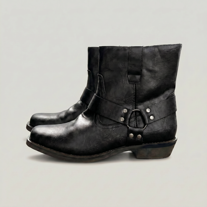 Men's Leather Boots – Slip-On Ankle Boots