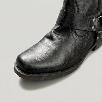 Men's Leather Boots – Slip-On Ankle Boots