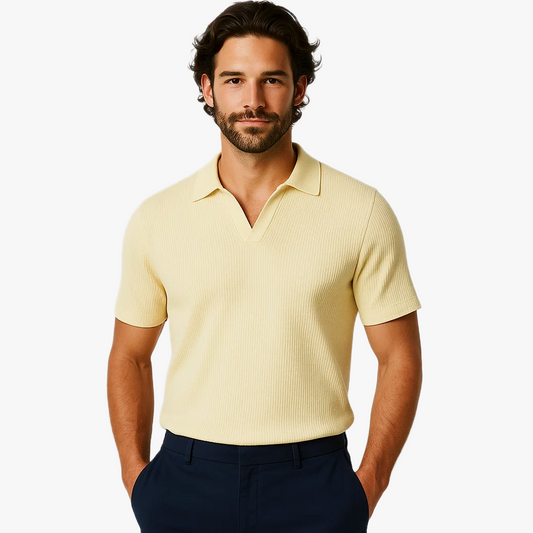 Polo d'été élégant pour homme à manches courtes