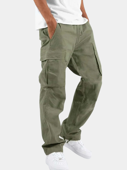DRAWSTRING CARGO TROUSERS FOR MEN