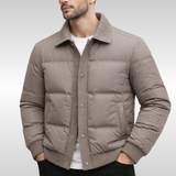 Corduroy Collar Puffer Jacket