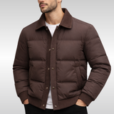 Corduroy Collar Puffer Jacket