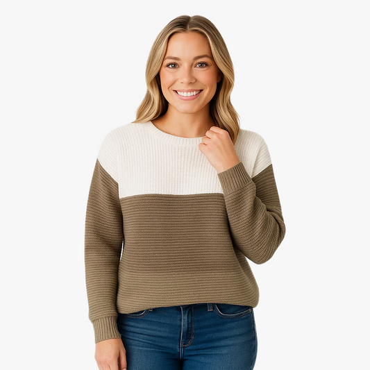Pull en tricot féminin décontracté élégant