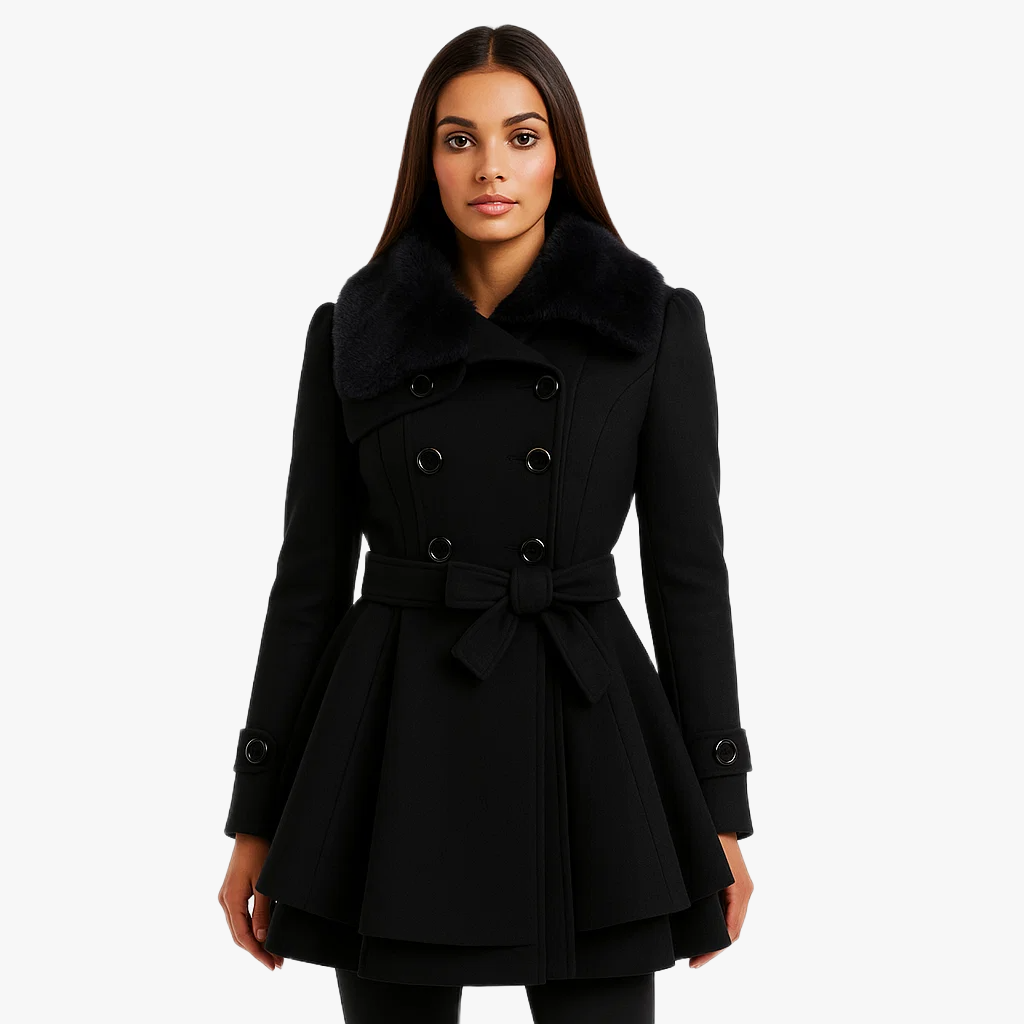 Manteau d'hiver en laine chic et élégant