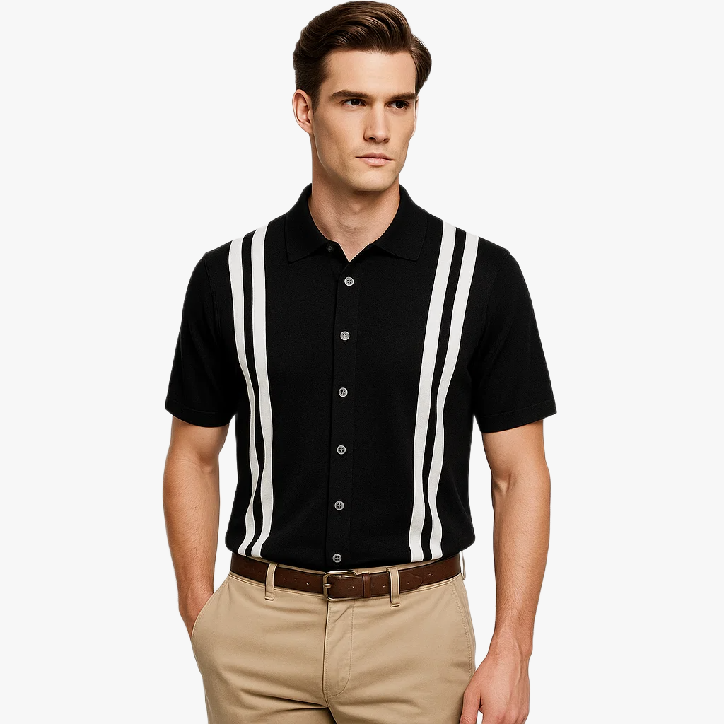 Polo été homme à rayures tendance