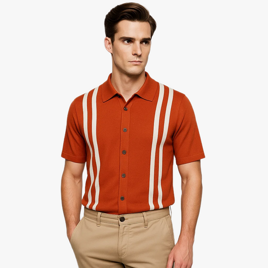 Polo été homme à rayures tendance