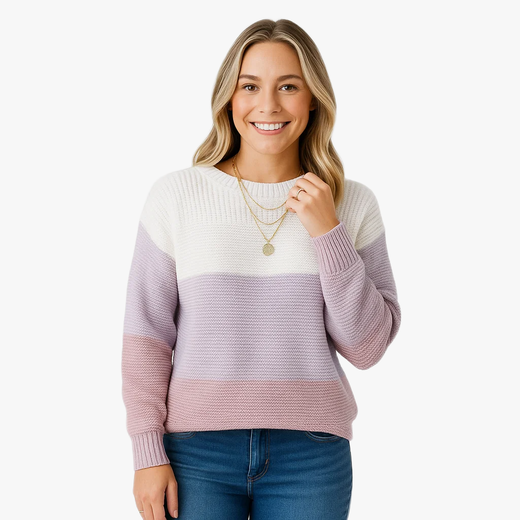 Pull en tricot féminin décontracté élégant