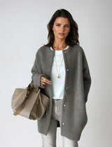 Elena | Wool Blend with Button Closure