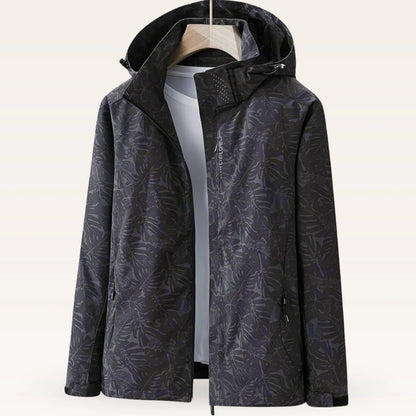 Lightweight Hooded Windbreaker Jacket with Zip Pockets