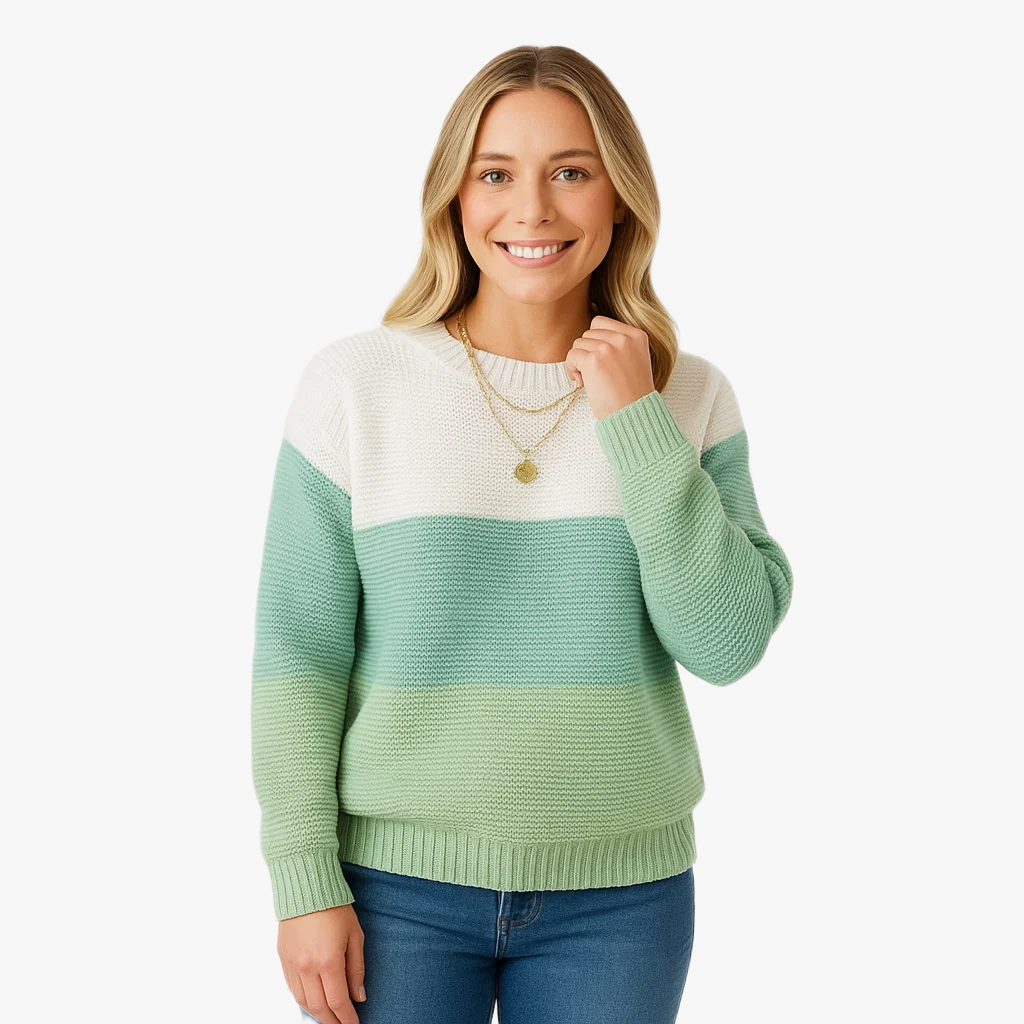 Pull en tricot féminin décontracté élégant