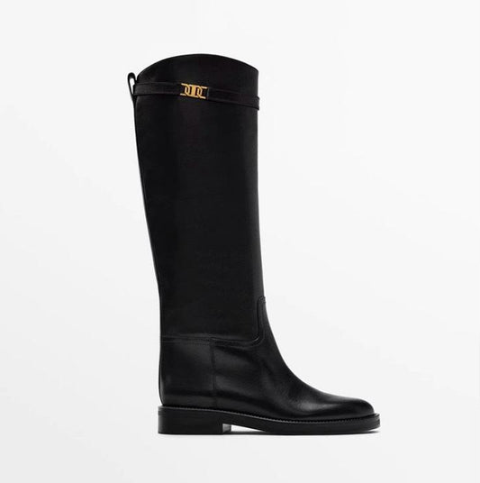 Valentina - Elegant Knee-High Leather Boots