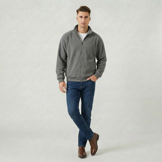 Pull Homme Classique à Manches Longues Coupe Décontractée Douce