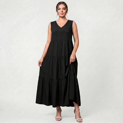 Robe Longue Intemporelle Femme Légère Coupe Fluide Élégante