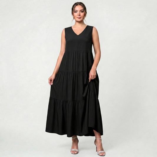 Robe Longue Intemporelle Femme Légère Coupe Fluide Élégante