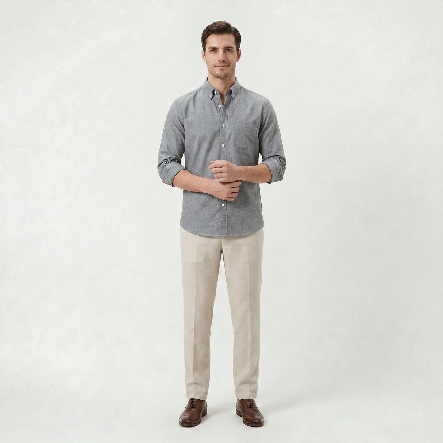 Chemise Homme Respirante à Manches Longues pour un Style Chic Décontracté