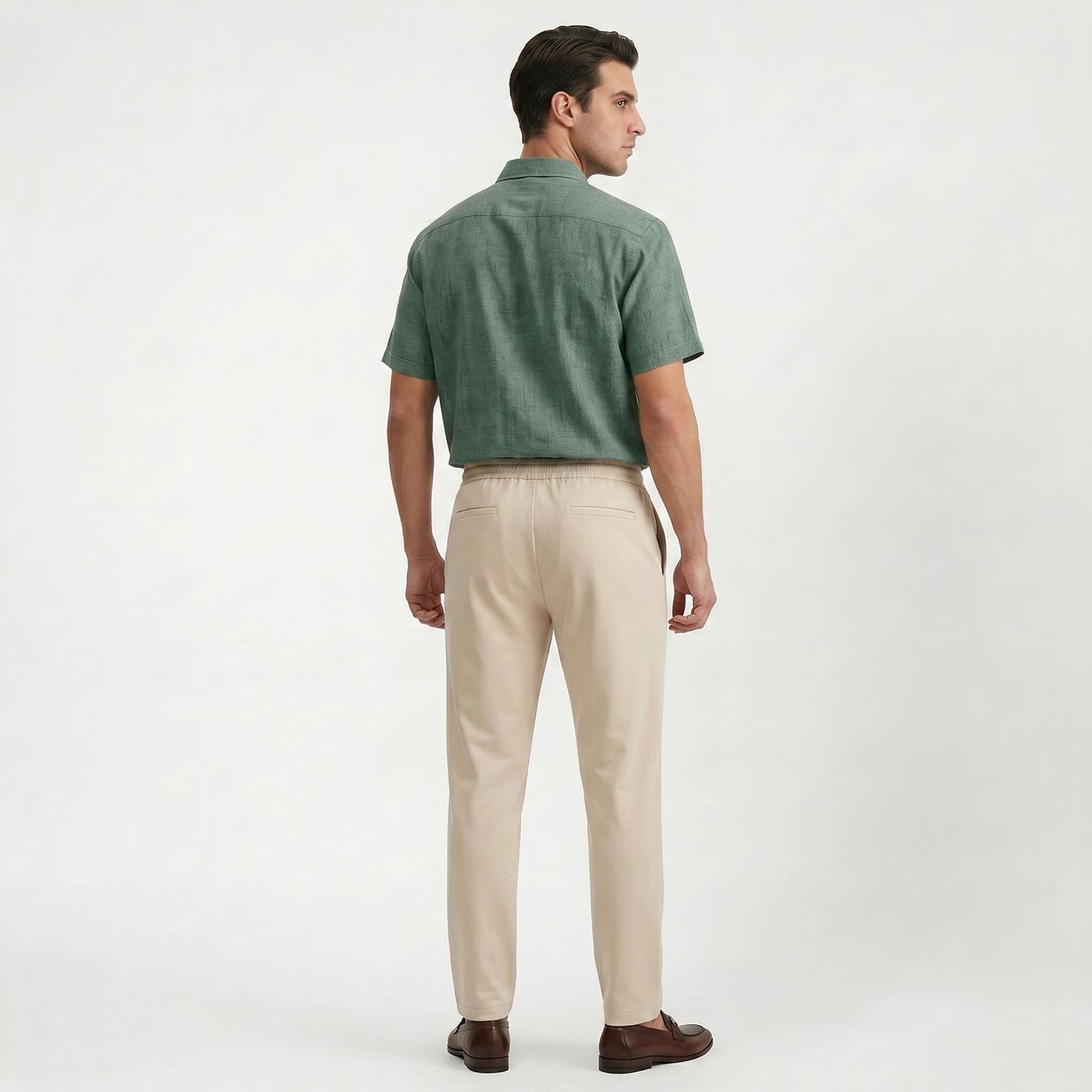 Pantalon décontracté homme coupe slim stretch confort au quotidien