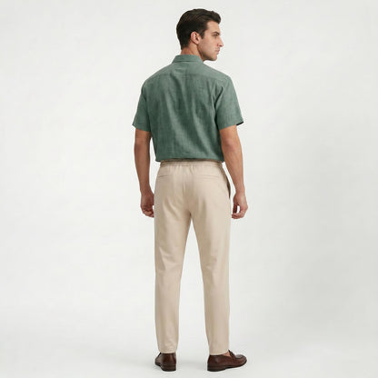 Pantalon décontracté homme coupe slim stretch confort au quotidien