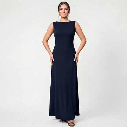 Robe midi coupe A à manches courtes pour femme, légère et décontractée