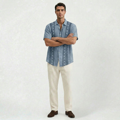 Chemise décontractée intemporelle pour homme, légère, coupe confortable et raffinée