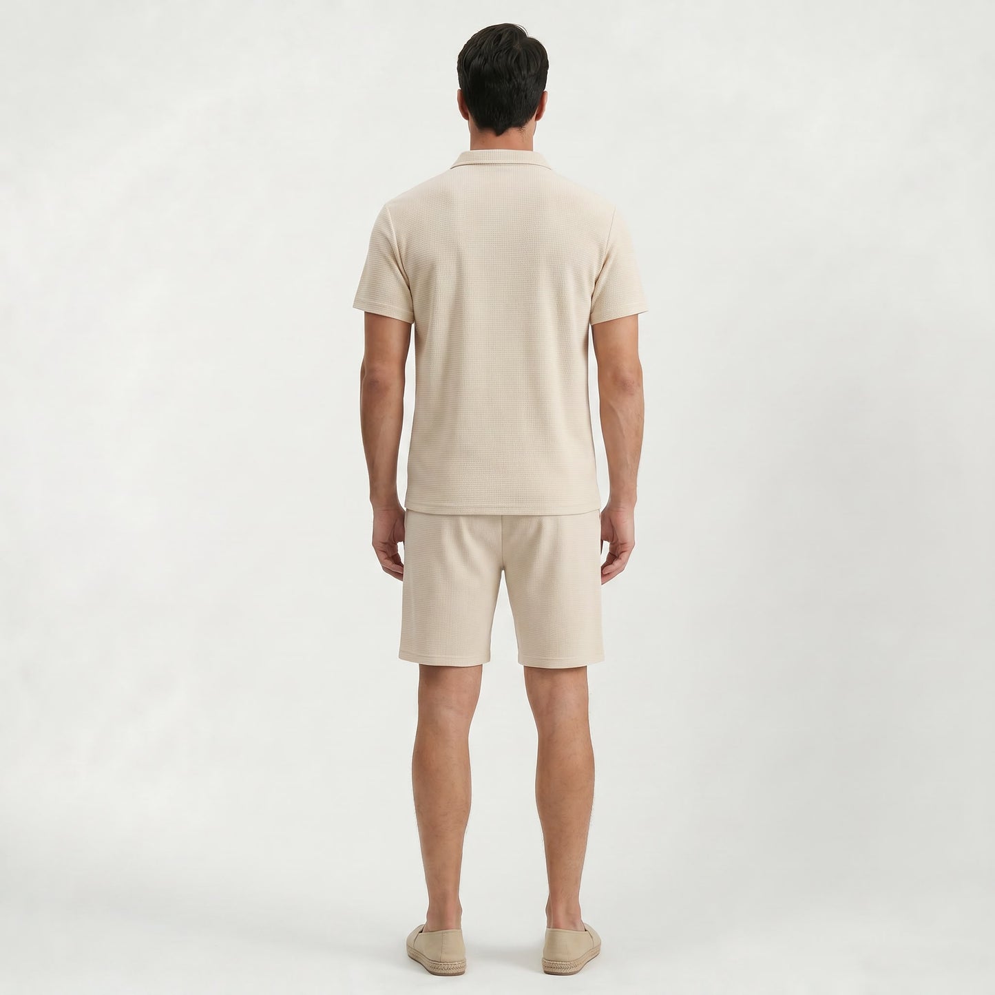 Ensemble décontracté deux pièces pour homme avec short, tenue légère d’été
