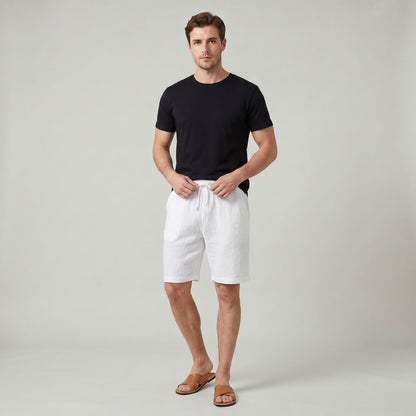 Short en Velours Côtelé Décontracté pour Homme Coupe Casual Esprit Bord de Mer